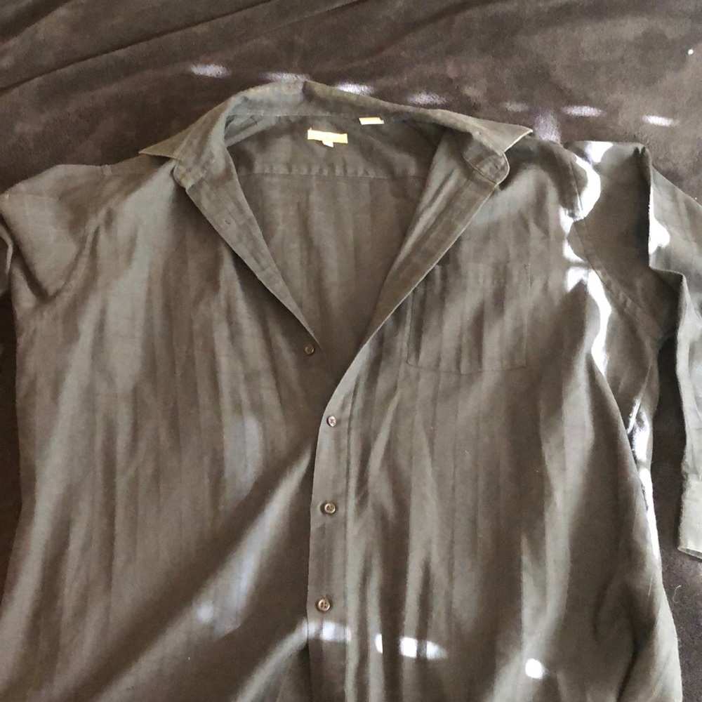 Black checkered dress shirt